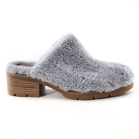 DONALD PLINER NWOB Sammie Shearling Real Fur Block Heel Mule Clog - Picture 5 of 8